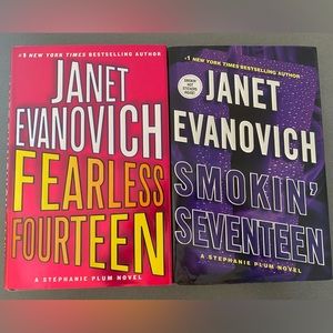 Janet Evanovich Stephanie Plum Series hardcover book bundle.